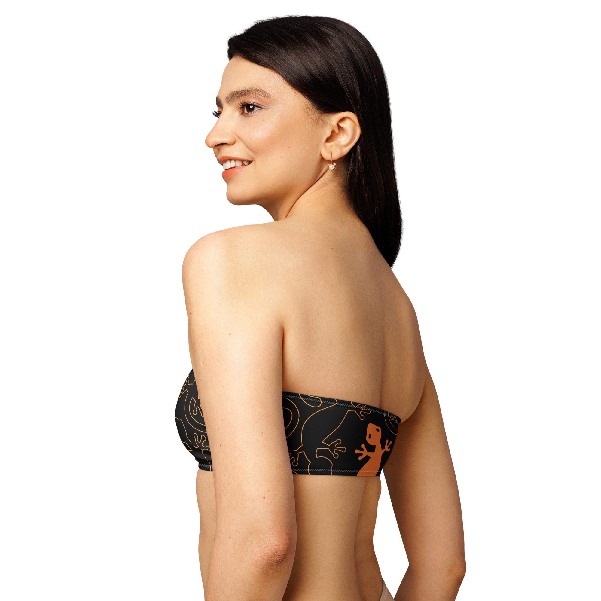 Ibiza Gecko recycled bandeau bikini top - Image 9