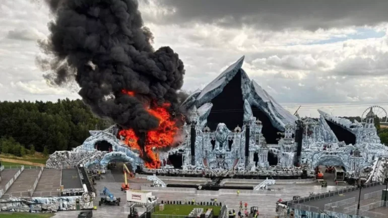 Tomorrowland Main Stage Fire