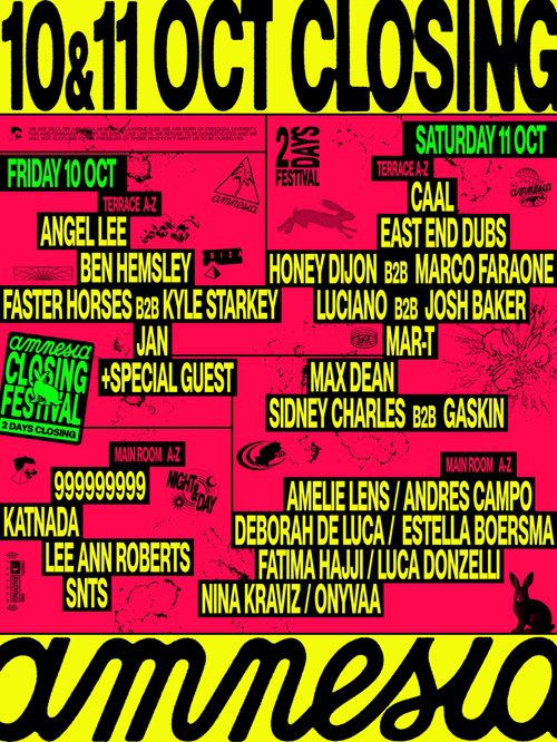 Amnesia Ibiza Closing Party 2025