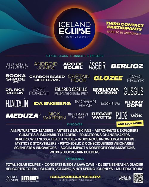 Iceland Eclipse Festival 2026 lineup